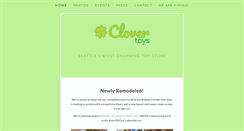 Desktop Screenshot of clovertoys.com